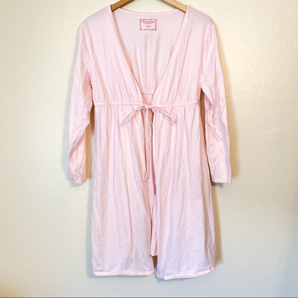 Motherhood Maternity Robe Light Pink Large